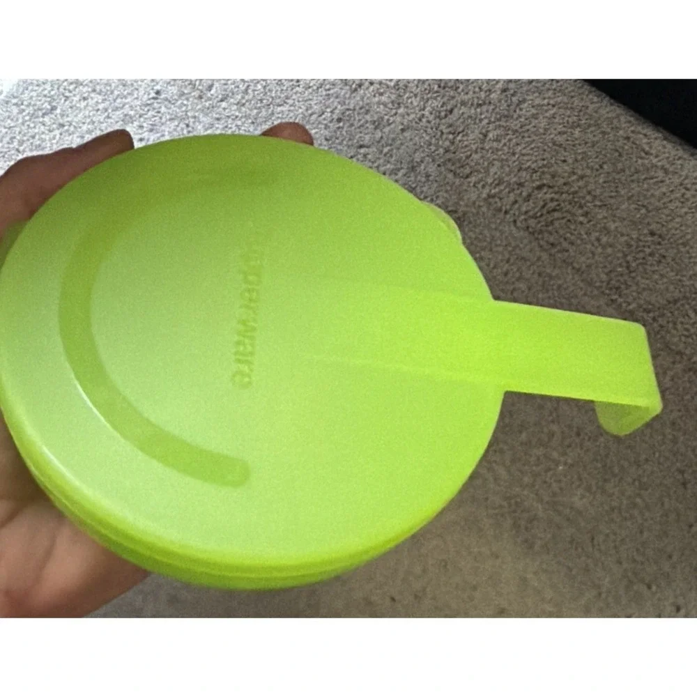 Tupperware Forget Me Not Hinged Hanging Tomato Onion Keeper Lime Green New